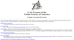 Desktop Screenshot of catgutacoustical.org